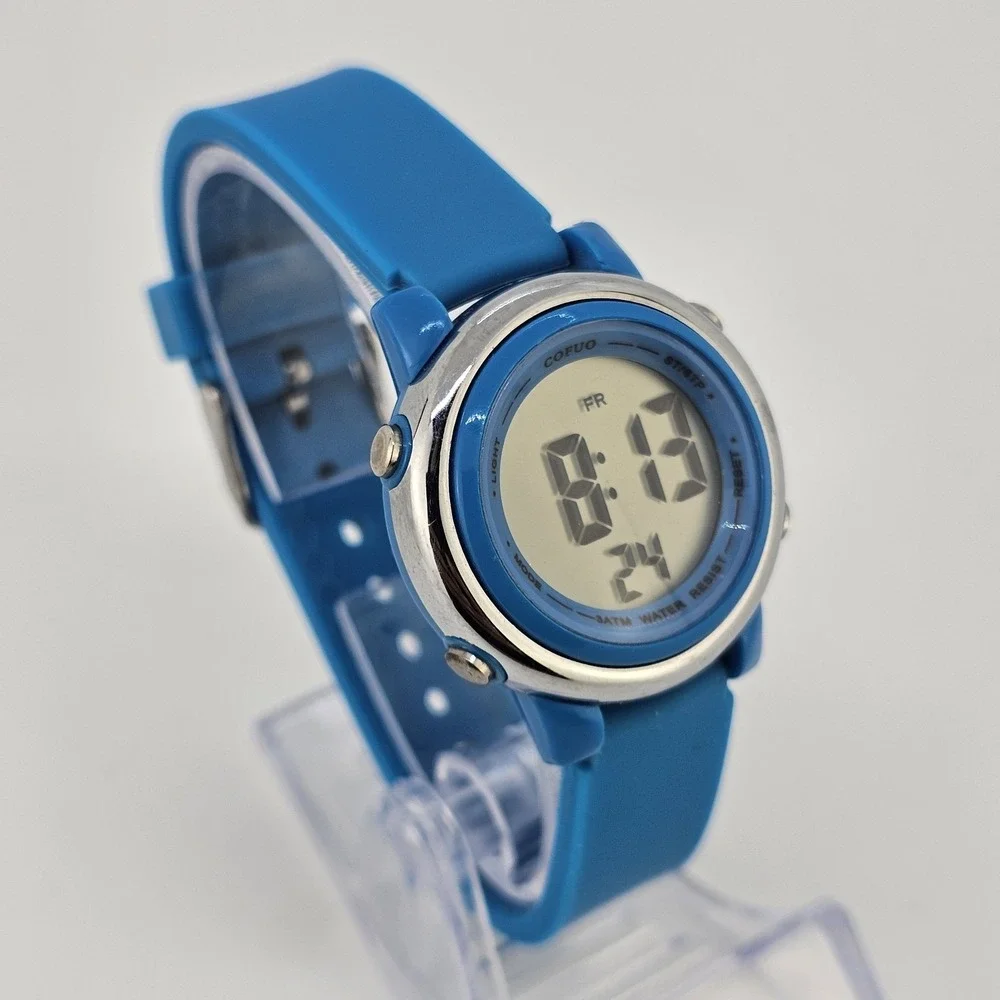 34MM Girls‎ Women Digital Watch 34MM Blue Plastic Bands Working